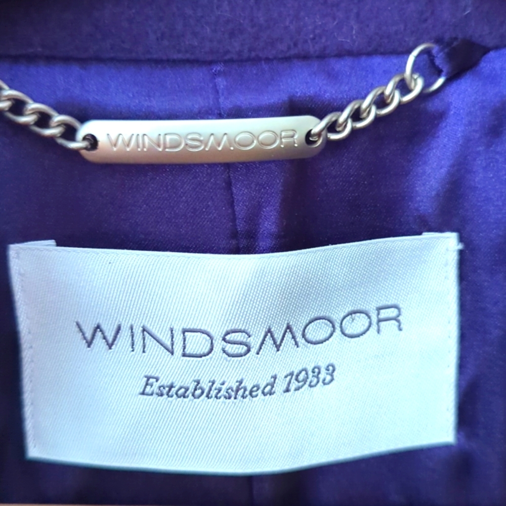 Classic Windsmoor ❤ Wool Cashmere Coat - Deep Purple with FREE Gift - Picture 2 of 5